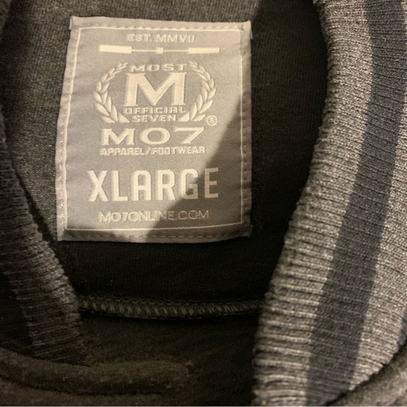 MOST OFFICIAL SEVEN MO7 Varsity Champions Jacket in Black & Gray - Picture 5 of 6